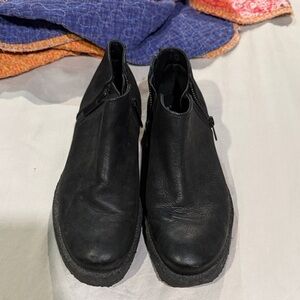 John Fluevog Black Leather Shoes